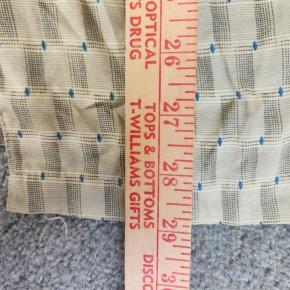 J. Ferrer Casual Button Down Shirt Mens Medium Gold Blue Short Sleeve - Picture 6 of 7